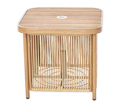 Lakewood All-Weather Wicker Patio Umbrella Side Table