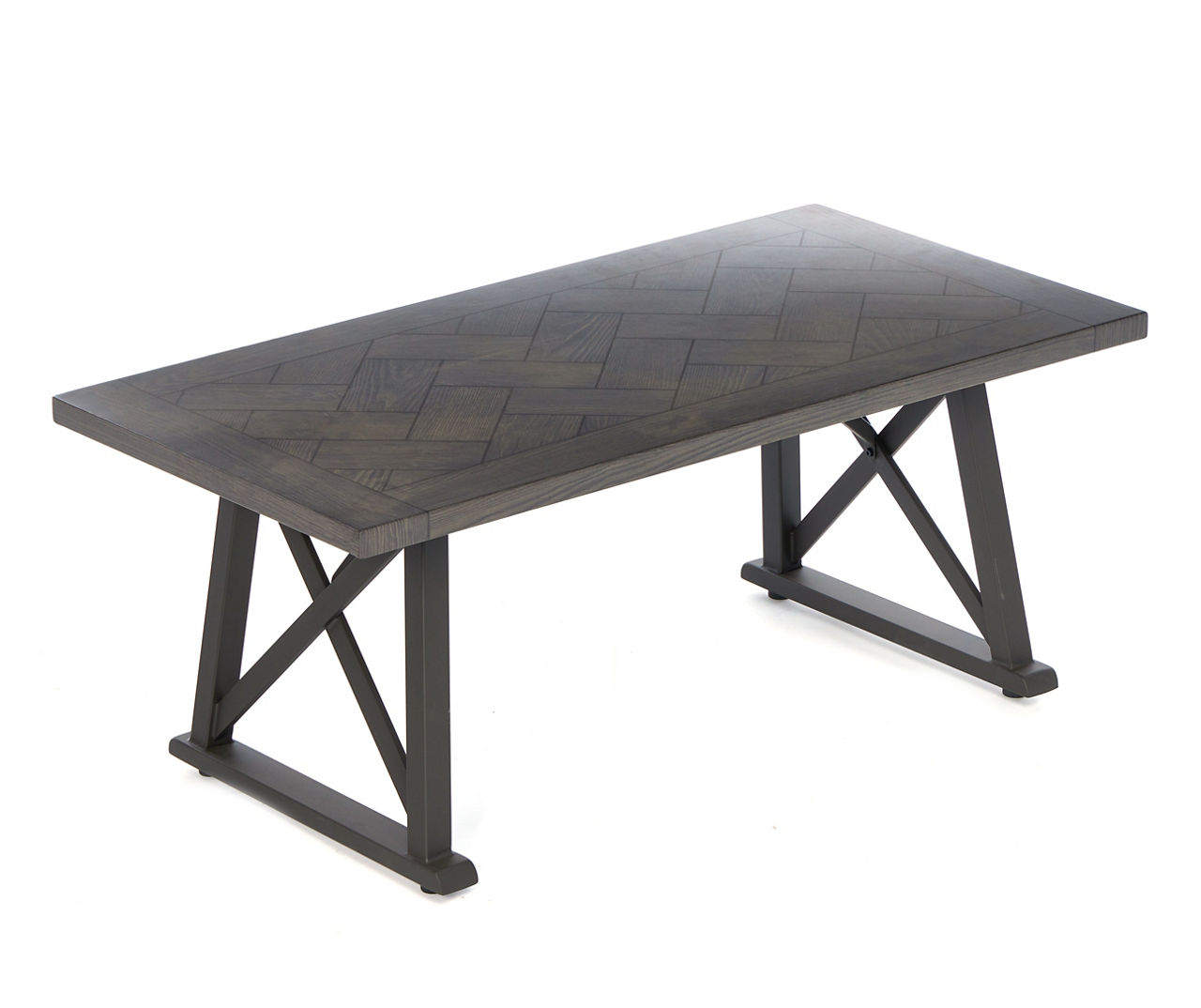 Yorktown Herringbone Steel Patio Coffee Table
