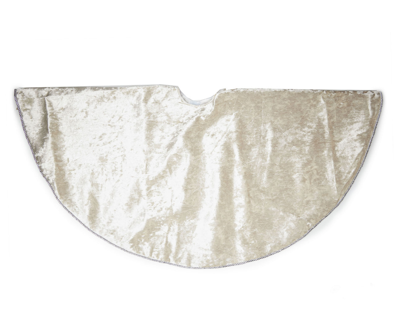 48" White Velvet Tree Skirt