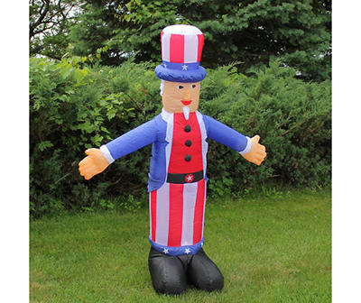 5.8' Inflatable Light-Up Uncle Sam
