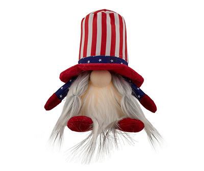Patriotic Pigtail Gnome LED Tabletop Decor