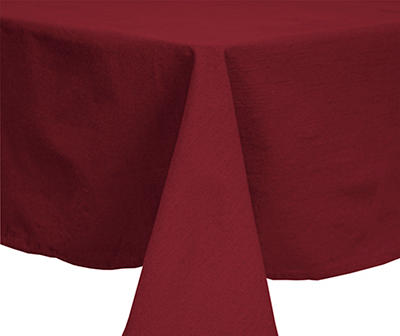 Cuisinart Red Dahlia Textured Fabric Tablecloth