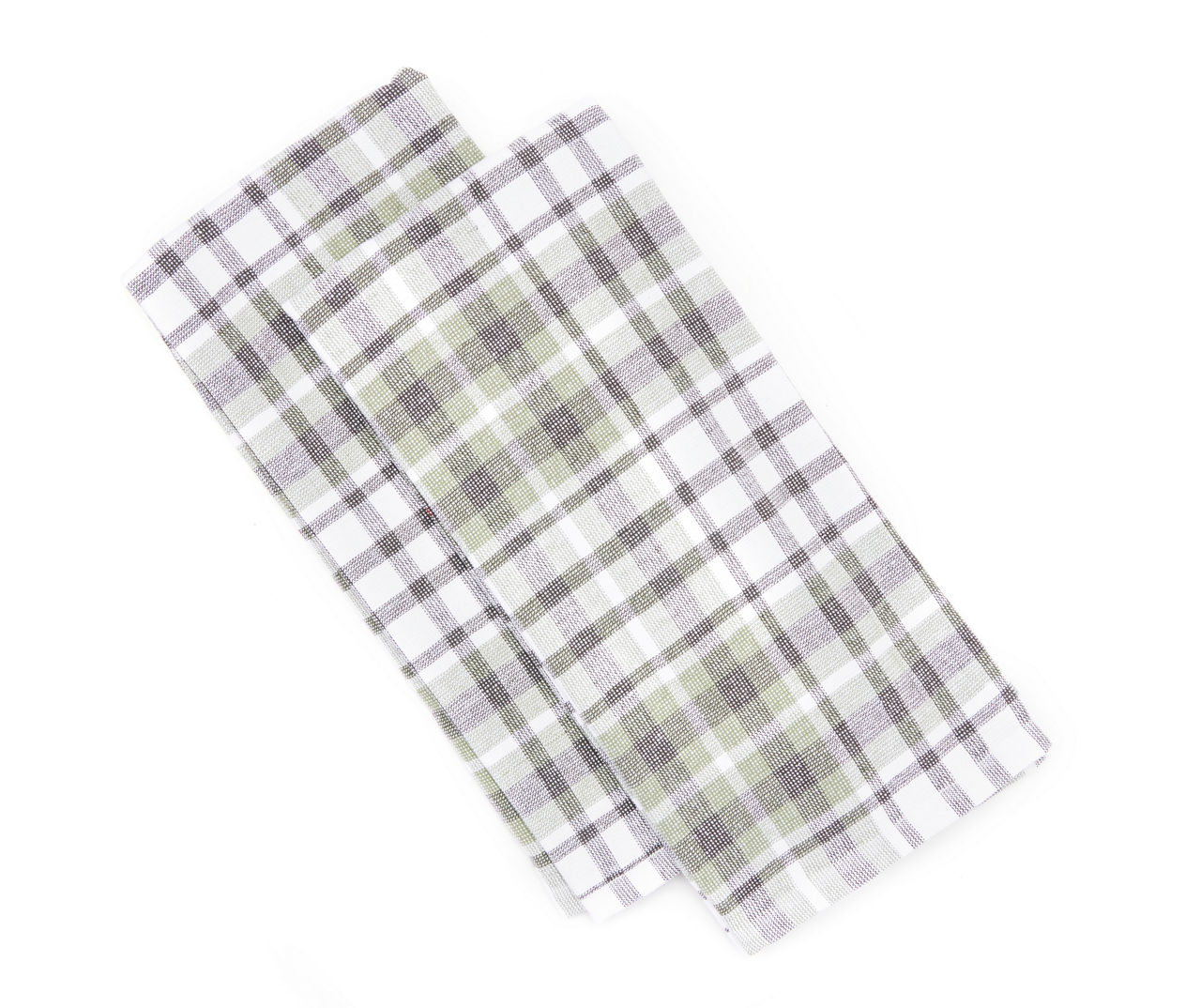 Cuisinart Home Sweet Home Tan & White Buffalo Check Kitchen Towel, 2-Pack