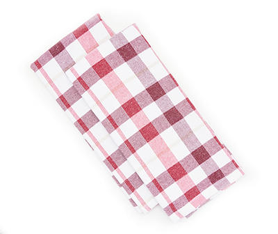 Cuisinart - Scarlet Sage Plaid Fouta Kitchen Towels, 2-Pack