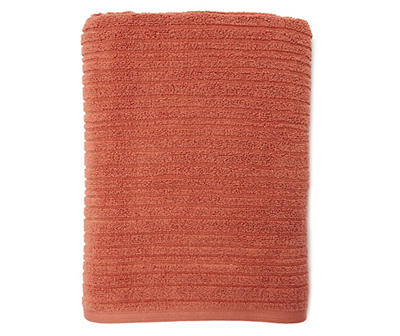 Cedarwood Brown Rib Bath Towel