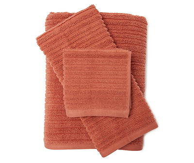 Cedarwood Brown Rib Bath Towel