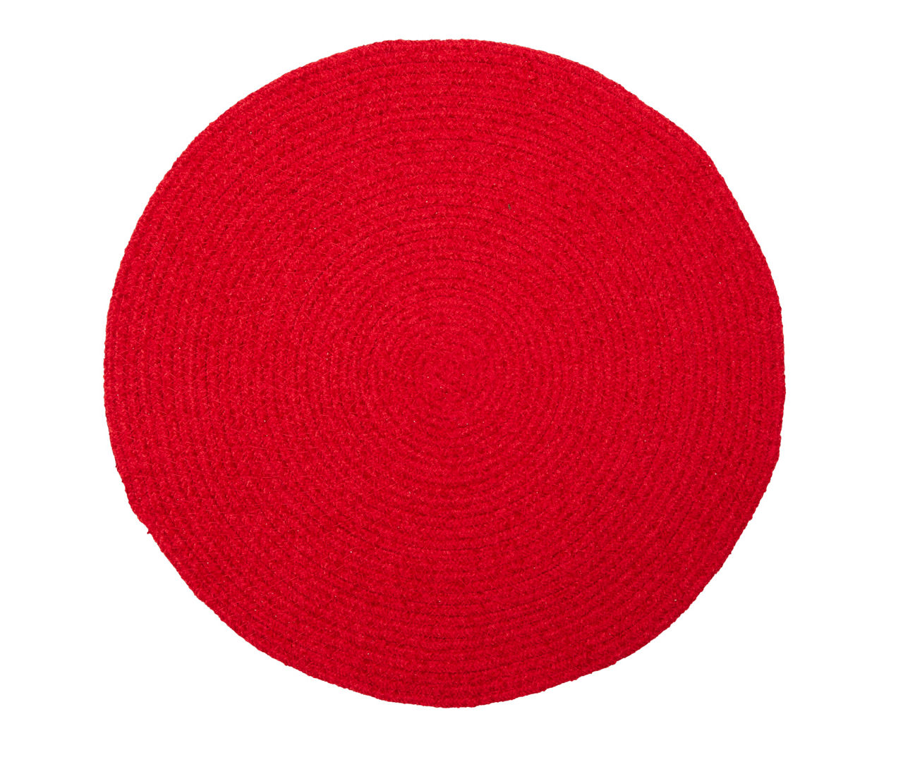 Red Braided Chenille Round Placemat Big Lots