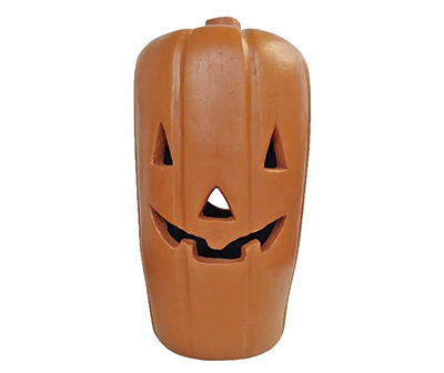 Tall Smiling Jack O'Lantern Ceramic Pumpkin Decor