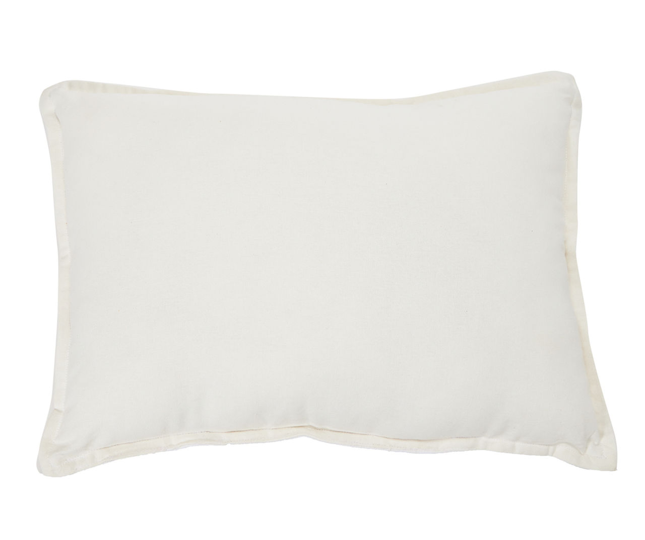 WHite and blue pillows accent a white linen couch placed in a