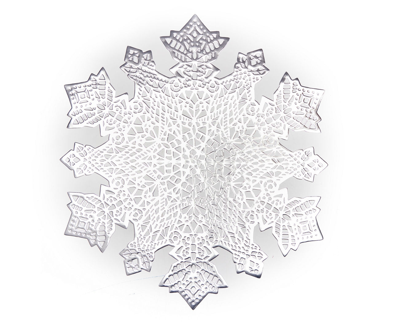 Silver Cutout Snowflake Vinyl Placemat Big Lots