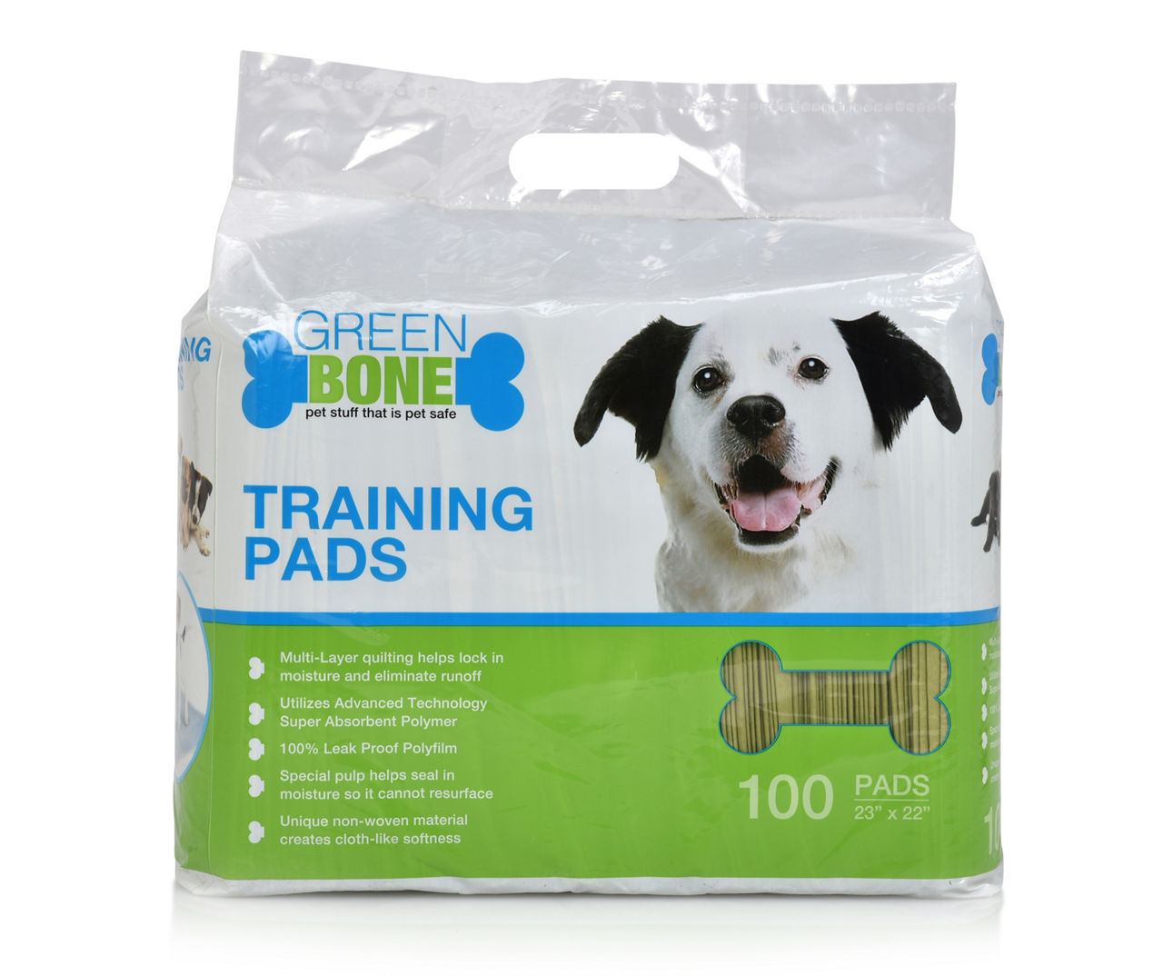 Green store puppy pads