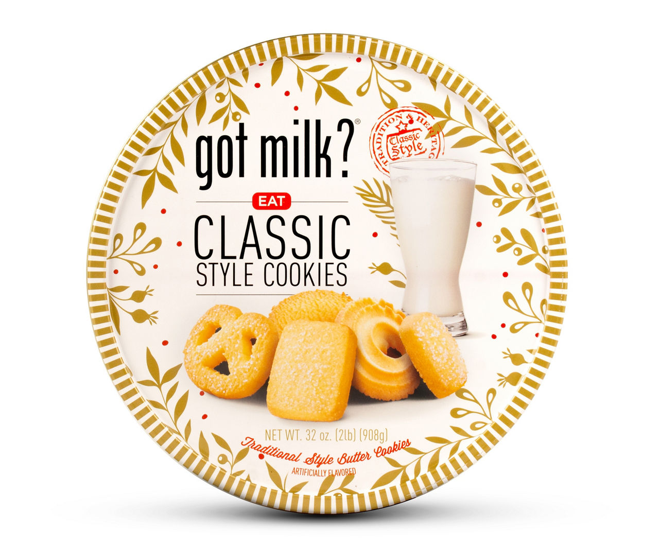 Classic Style Cookie Tin, 32 Oz.