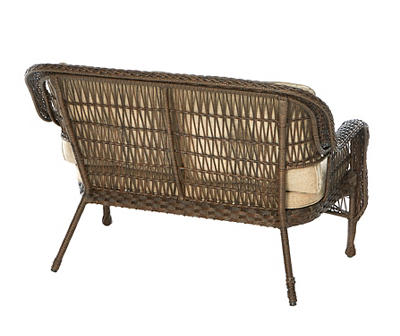 Harvest Run All-Weather Wicker Cushioned Patio Settee