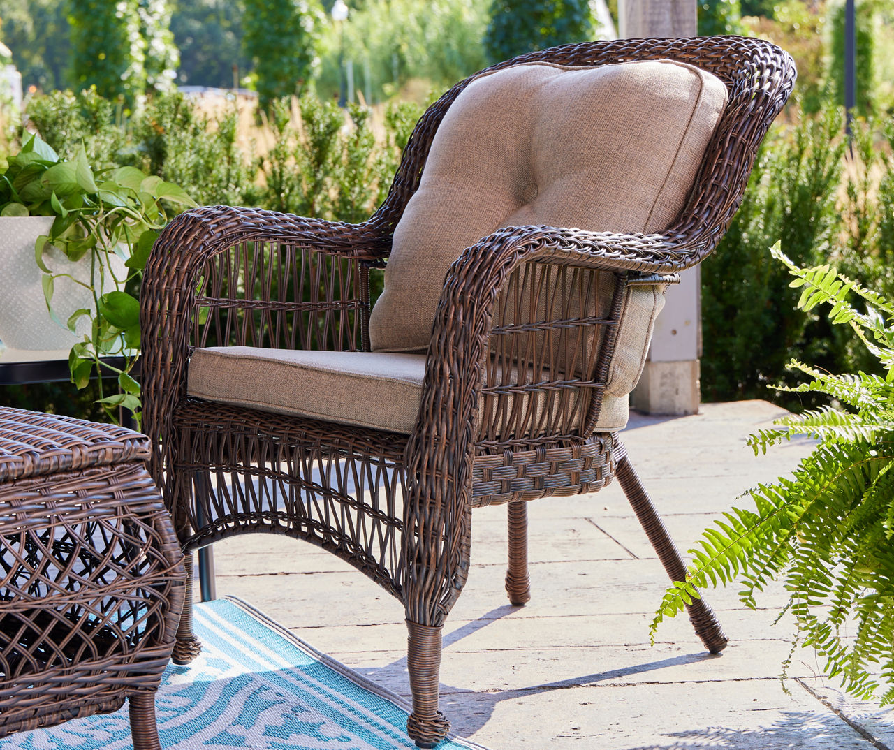 Real wicker chairs sale