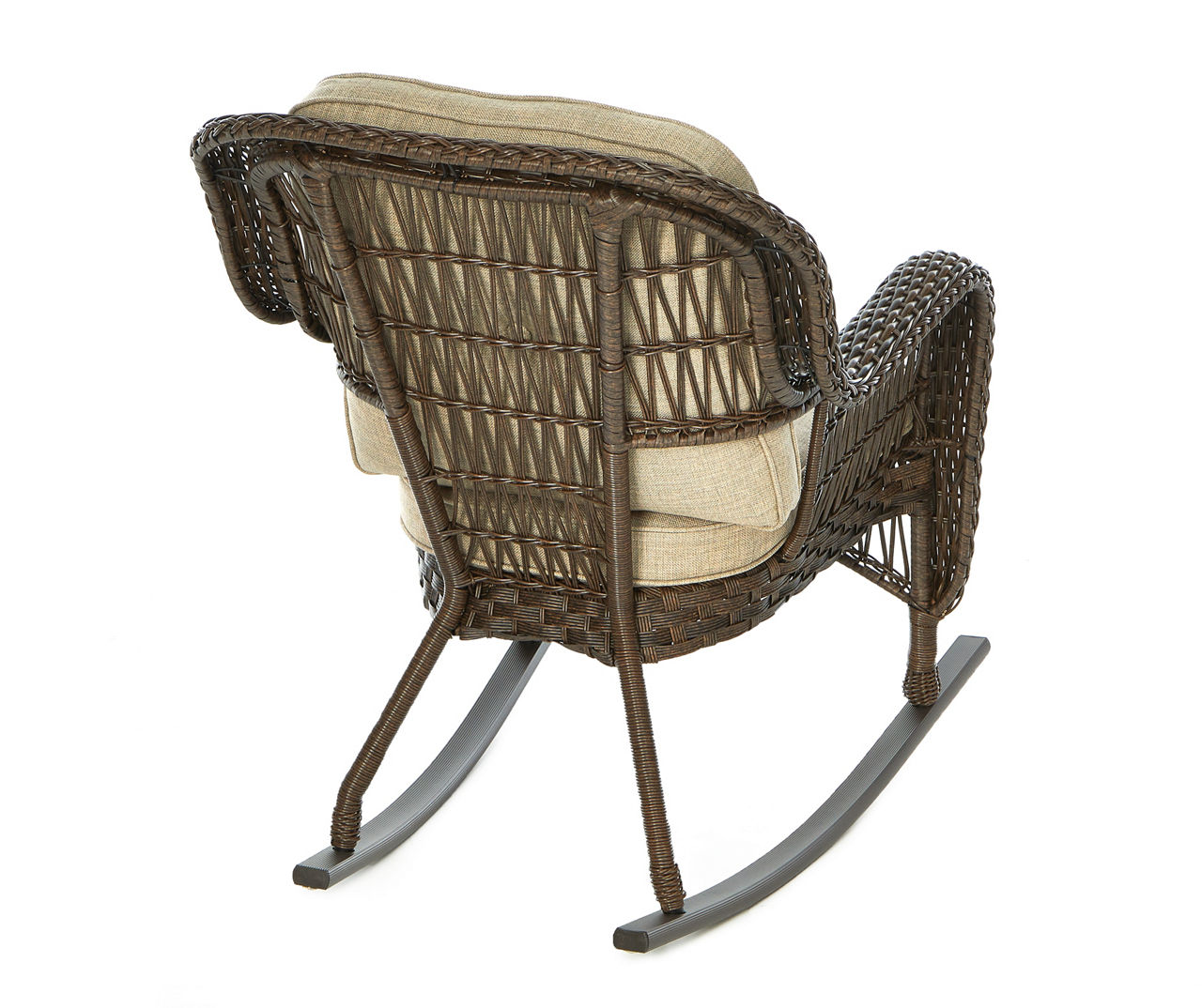 Real Living Harvest Run Wicker Cushioned Patio Rocker Chair | Big Lots