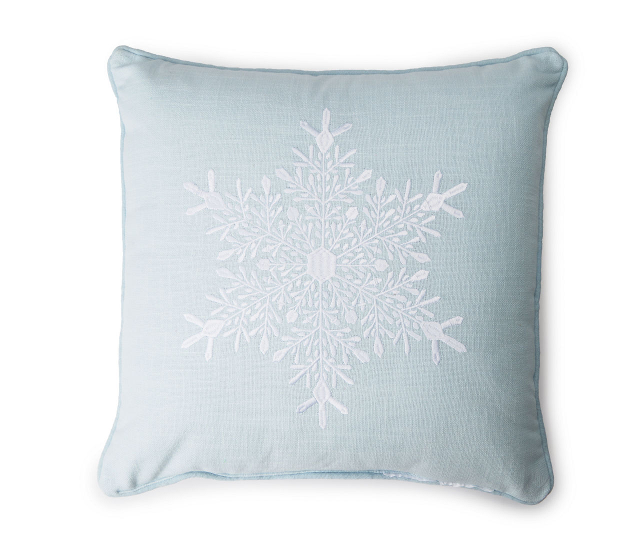 Blue clearance snowflake pillow