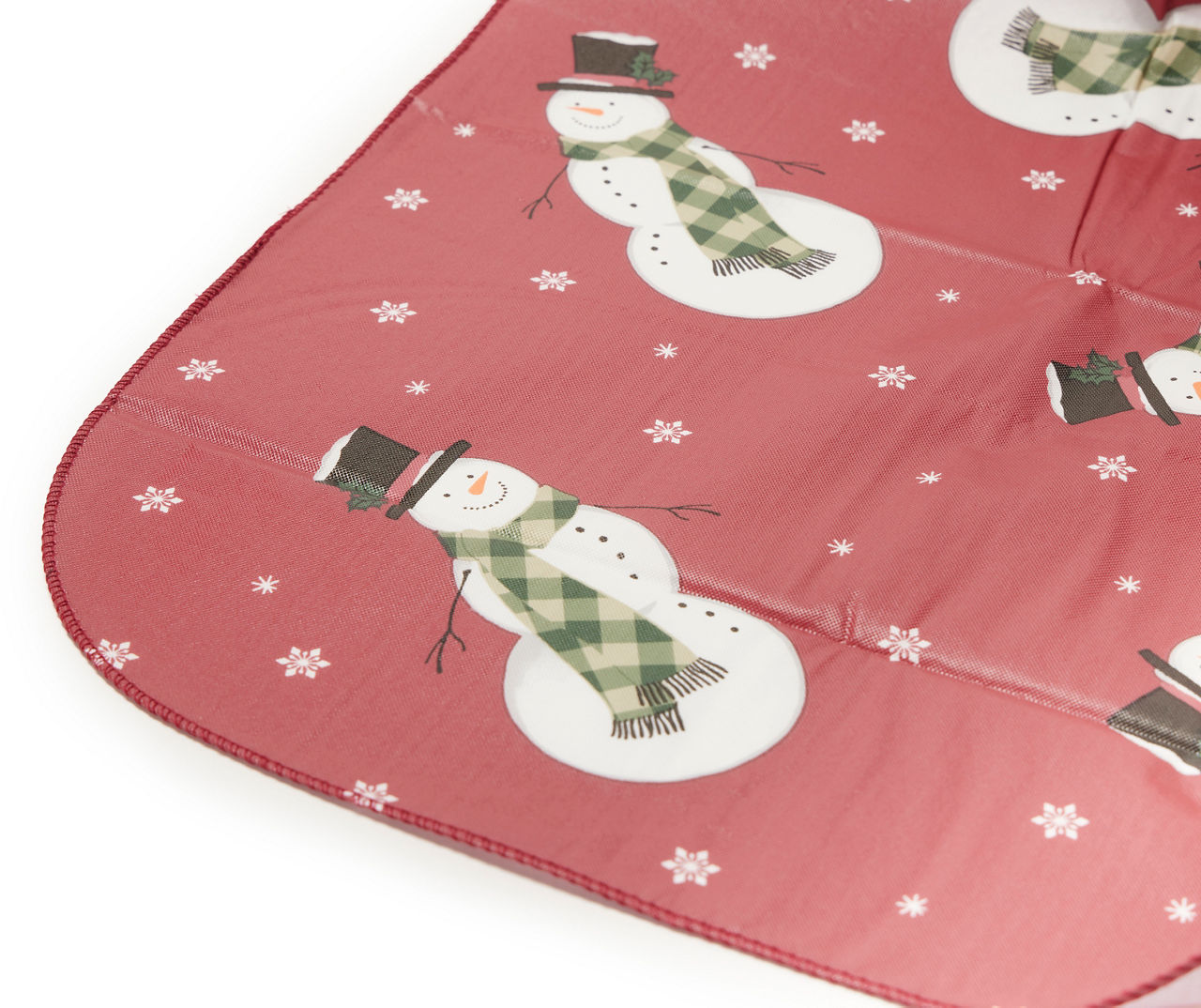 Winter Wonder Lane Home for the Holidays Red Snowman PEVA Tablecloth, (52" x 90")