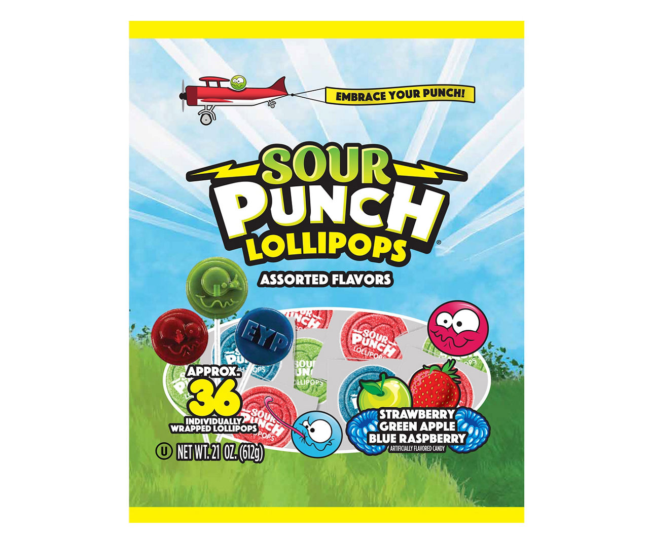 Sour Punch Lollipops, 36Pack Big Lots