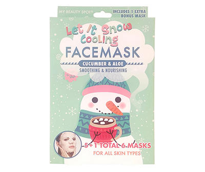 Cucumber & Aloe Face Mask Set, 6-Pack