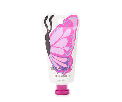 Butterfly Strawberry Scented Hand Cream, 1 Fl. Oz.
