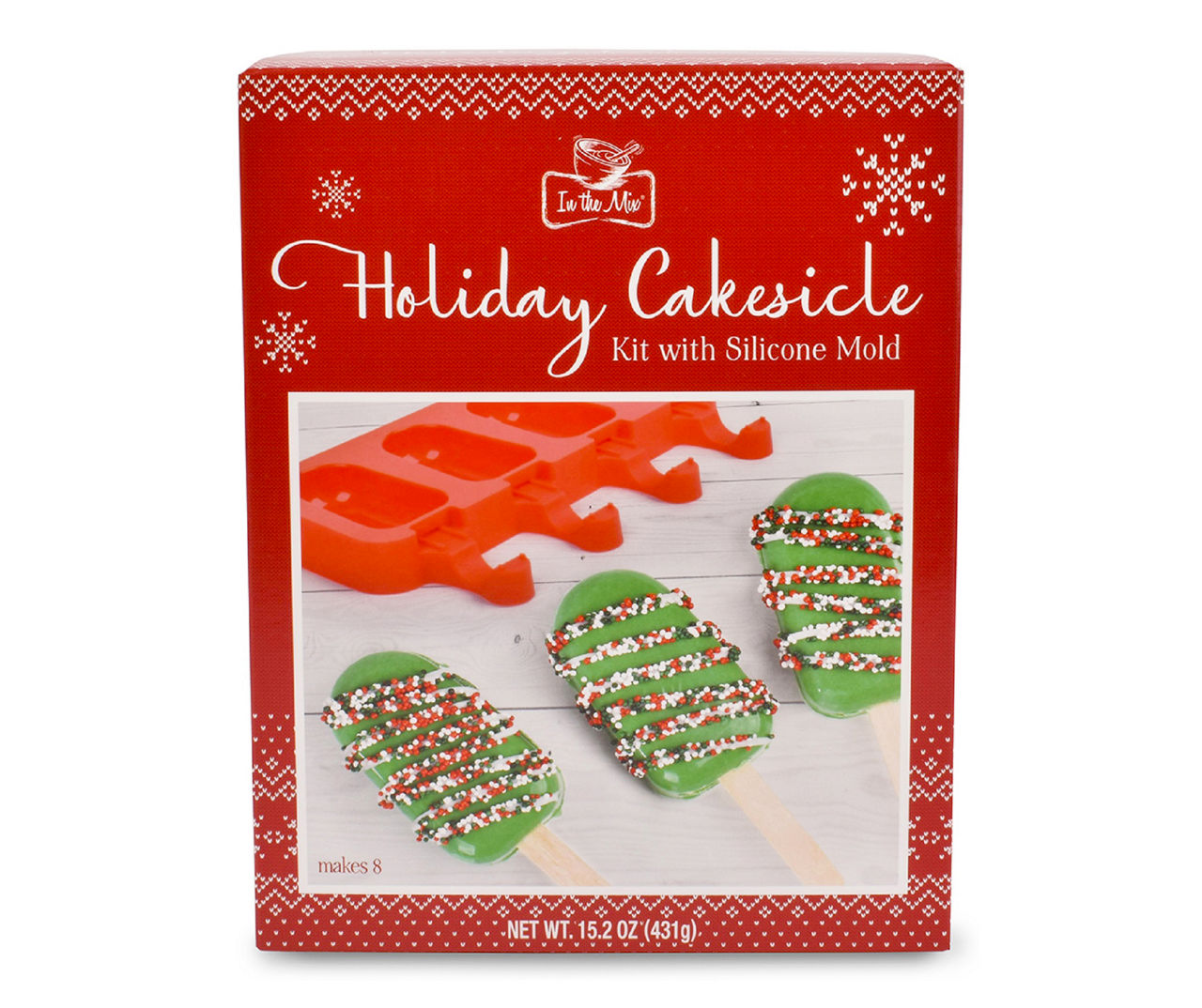 Christmas Cakesicle Silicone Molds (2-Pack)