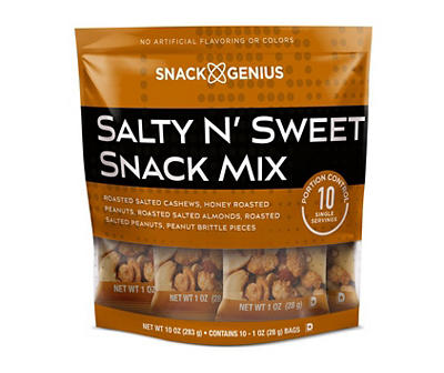 Snack Genius Salty N' Sweet Snack Mix, 10-Pack
