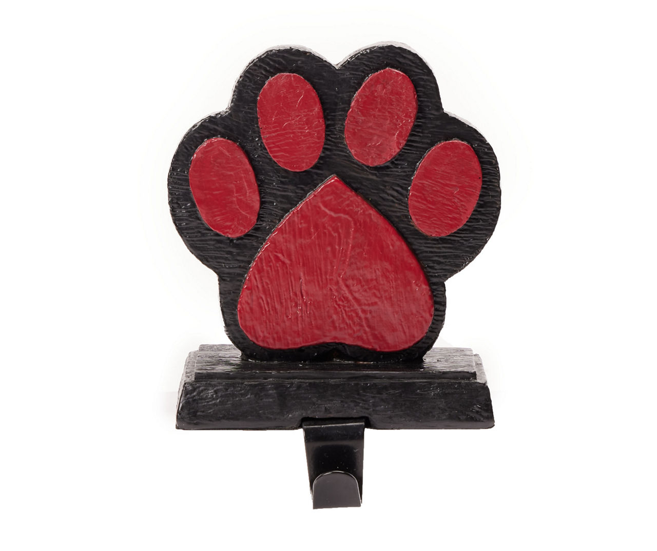 Red Paw Print Stocking Holder