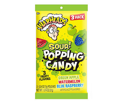 Sour Popping Candy, 3-Pack