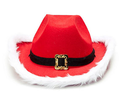 Light-Up Santa Cowboy Hat