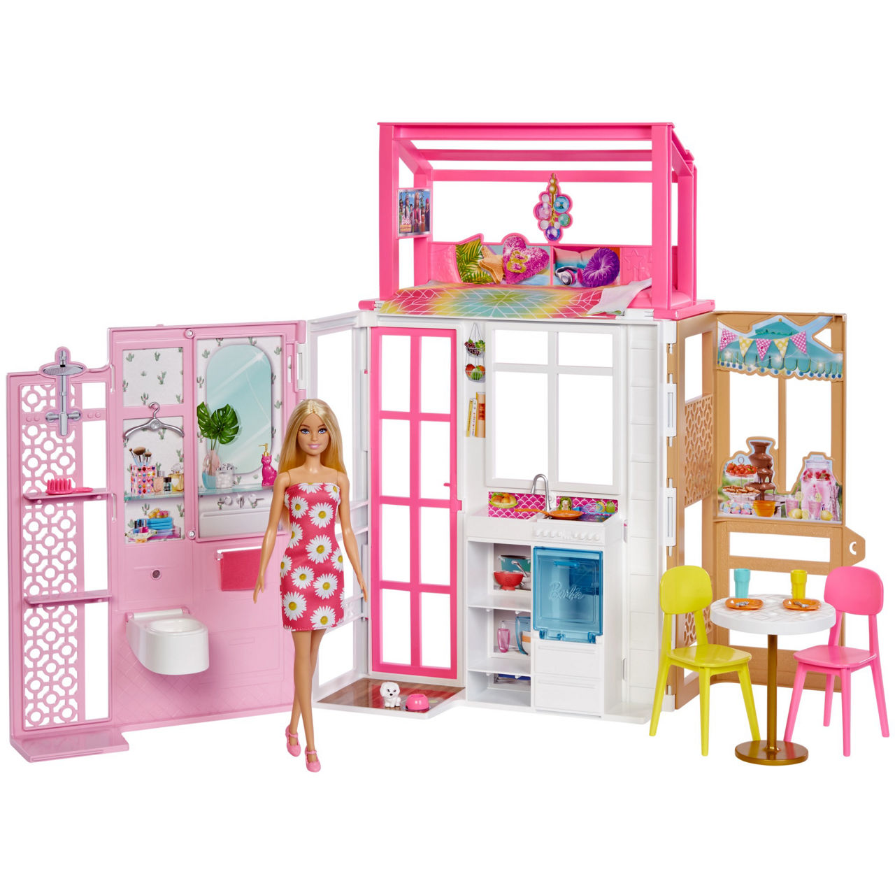 Barbie 2 Story Folding House Doll Set Big Lots