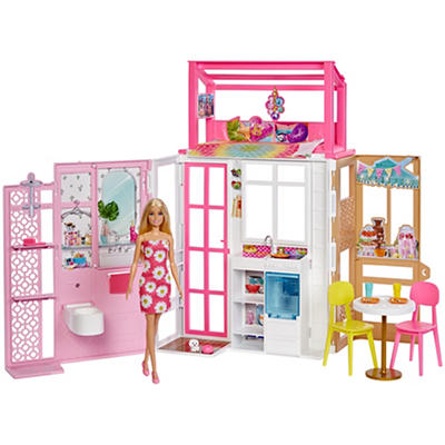 2-Story Folding House & Doll Set