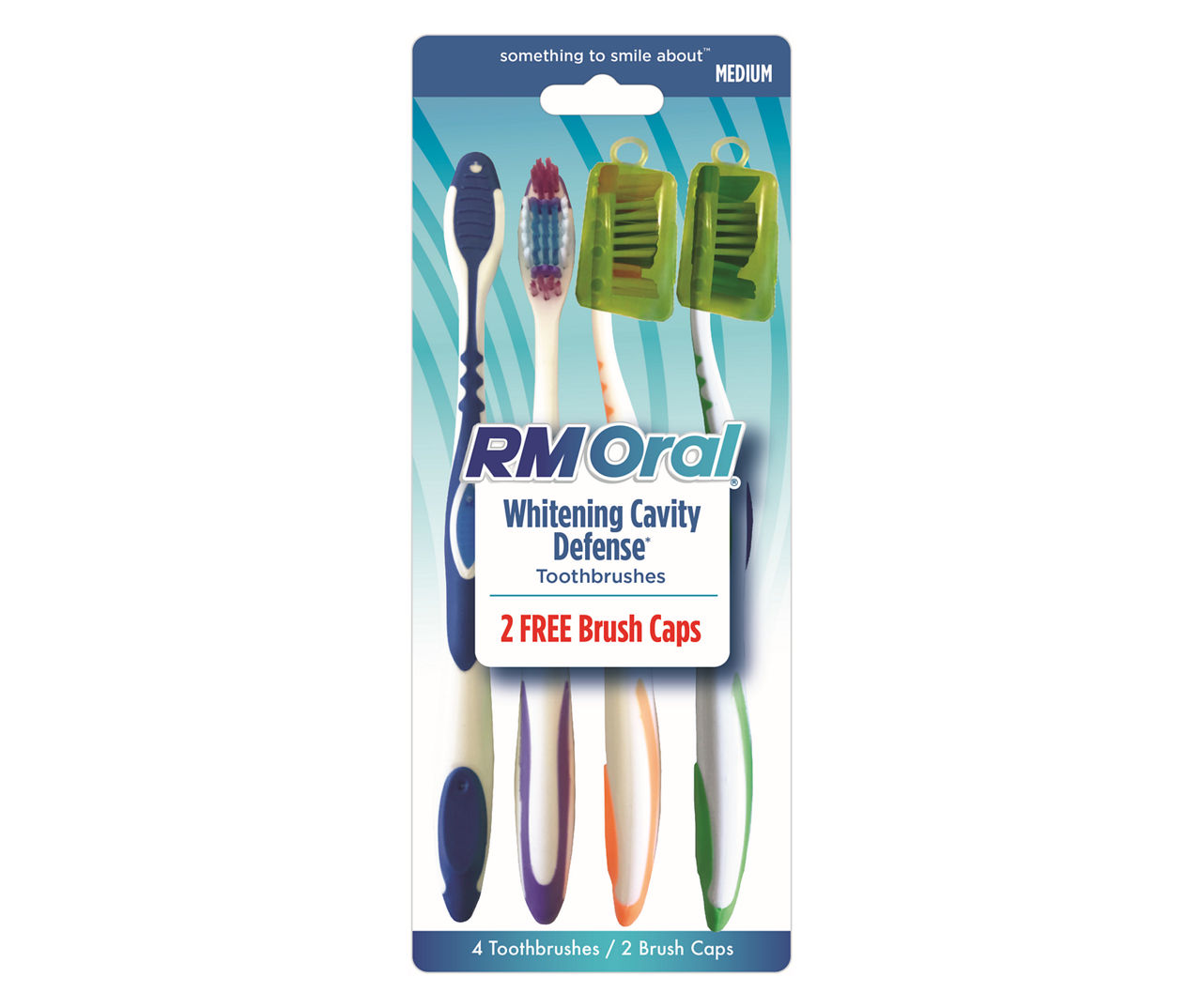 RM Oral Whitening Cavity Defense Medium Toothbrush, 4Pack Big Lots