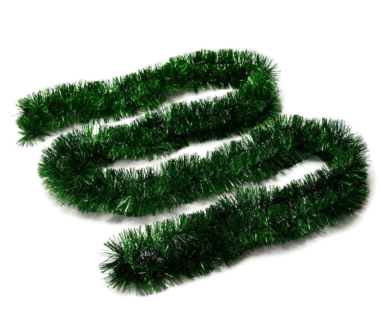 15’ Green Tinsel Garland | Big Lots