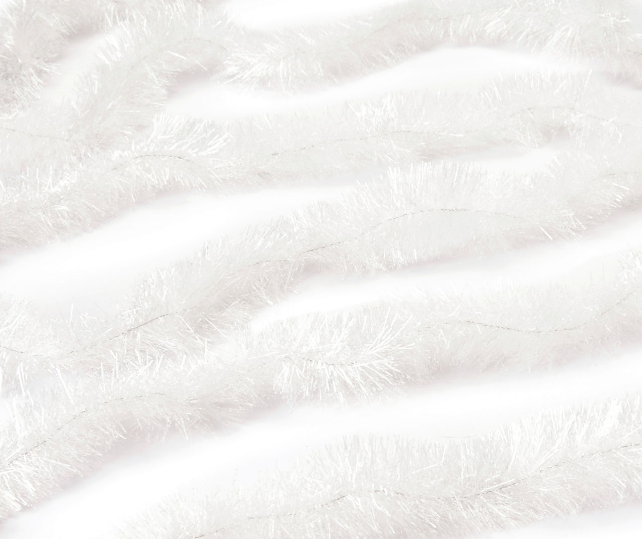 White Fluffy Garlands 2ct