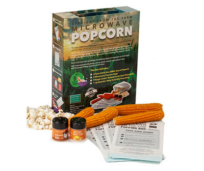 Straight From the Farm Cob Microwave Popcorn Set, 4-Pack