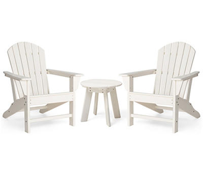 Glitzhome 3-Piece Adirondack Outdoor Chair & Side Table Set