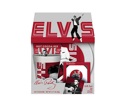 Elvis Red & Gray Hot Cocoa Gift Set