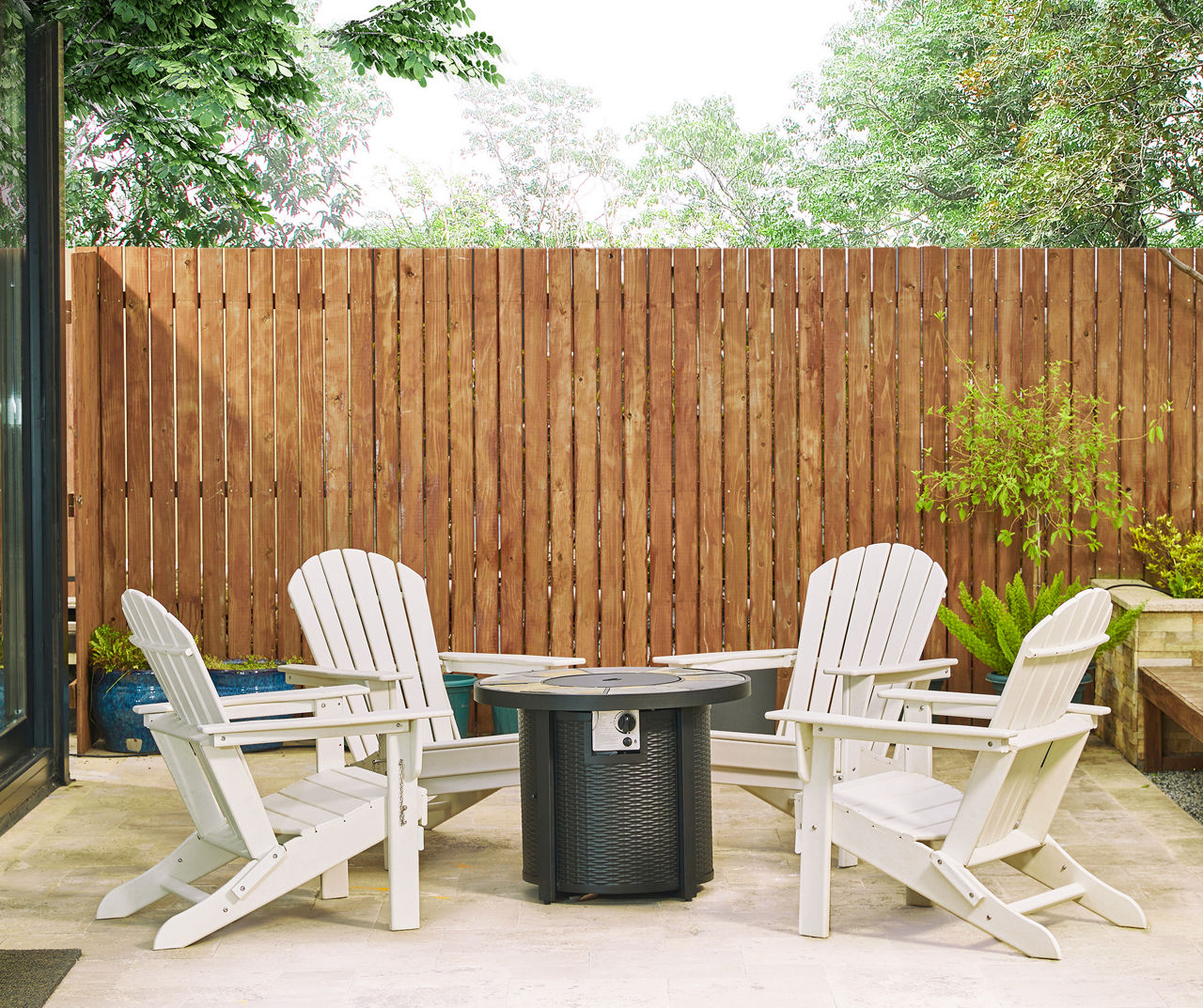 Big lots fire pit table and chairs discount