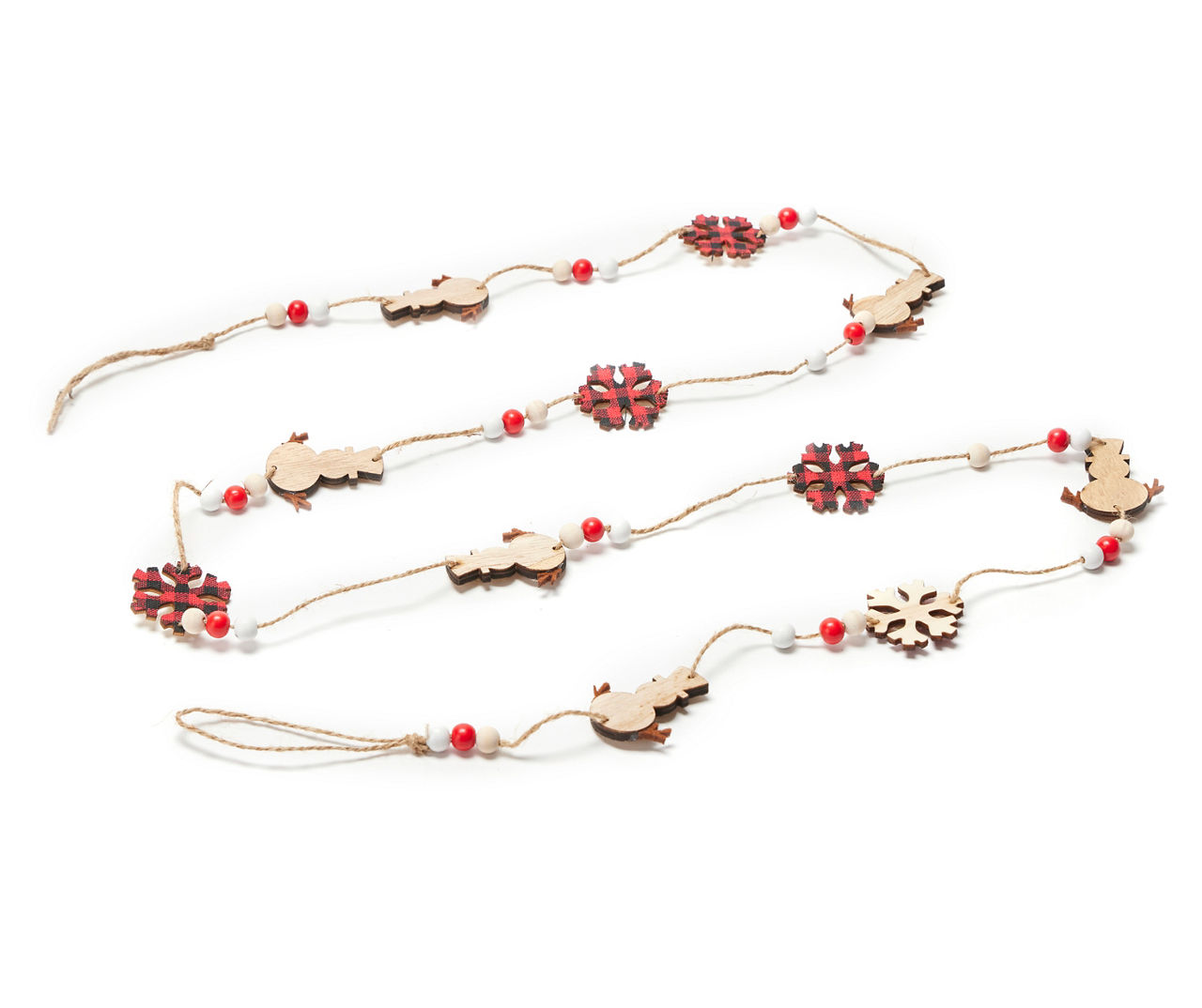 6' Snowflake & Snowman Mini Garland