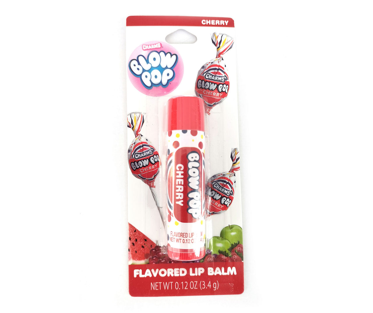 Blow Pop Blow Pop Cherry Flavored Lip Balm 012 Oz Big Lots