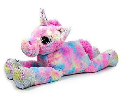 Pastel Jumbo Unicorn Plush Toy, (43")