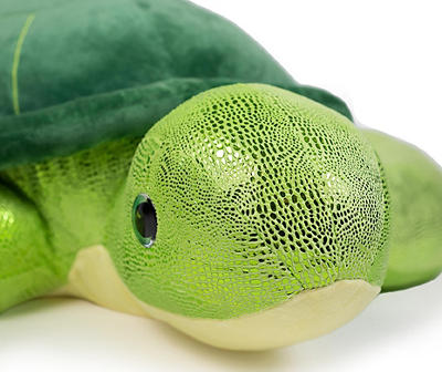 Play Zone Green Jumbo Sea Turtle Plush Toy, (39