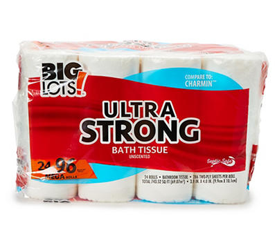 Ultra Strong Bath Tissue, 24 Mega Rolls