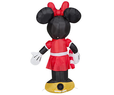 42.1" Inflatable LED Minnie Mouse Holding Candy Cane