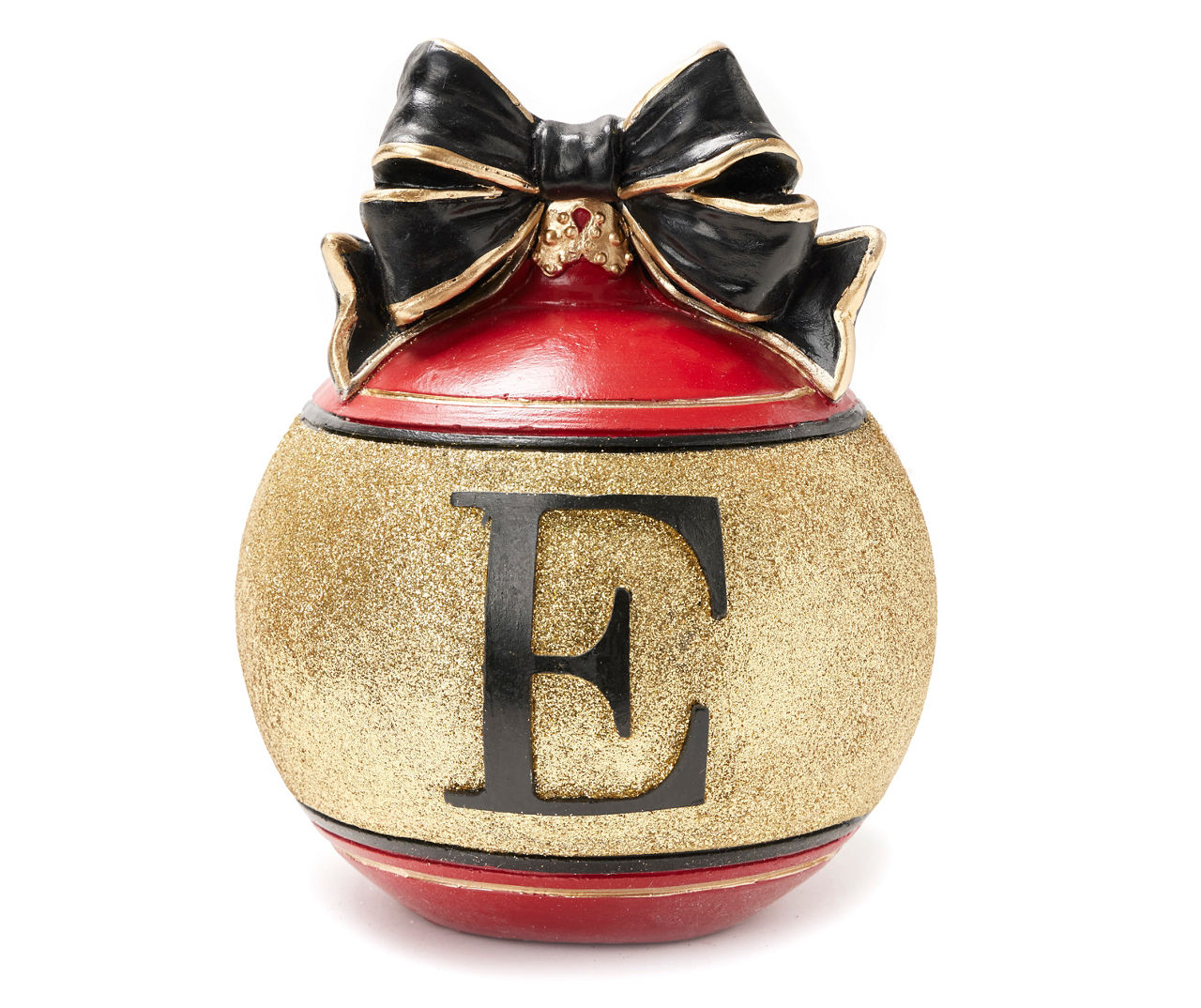 Monogram Red & Gold Ornament Tabletop Decor Big Lots