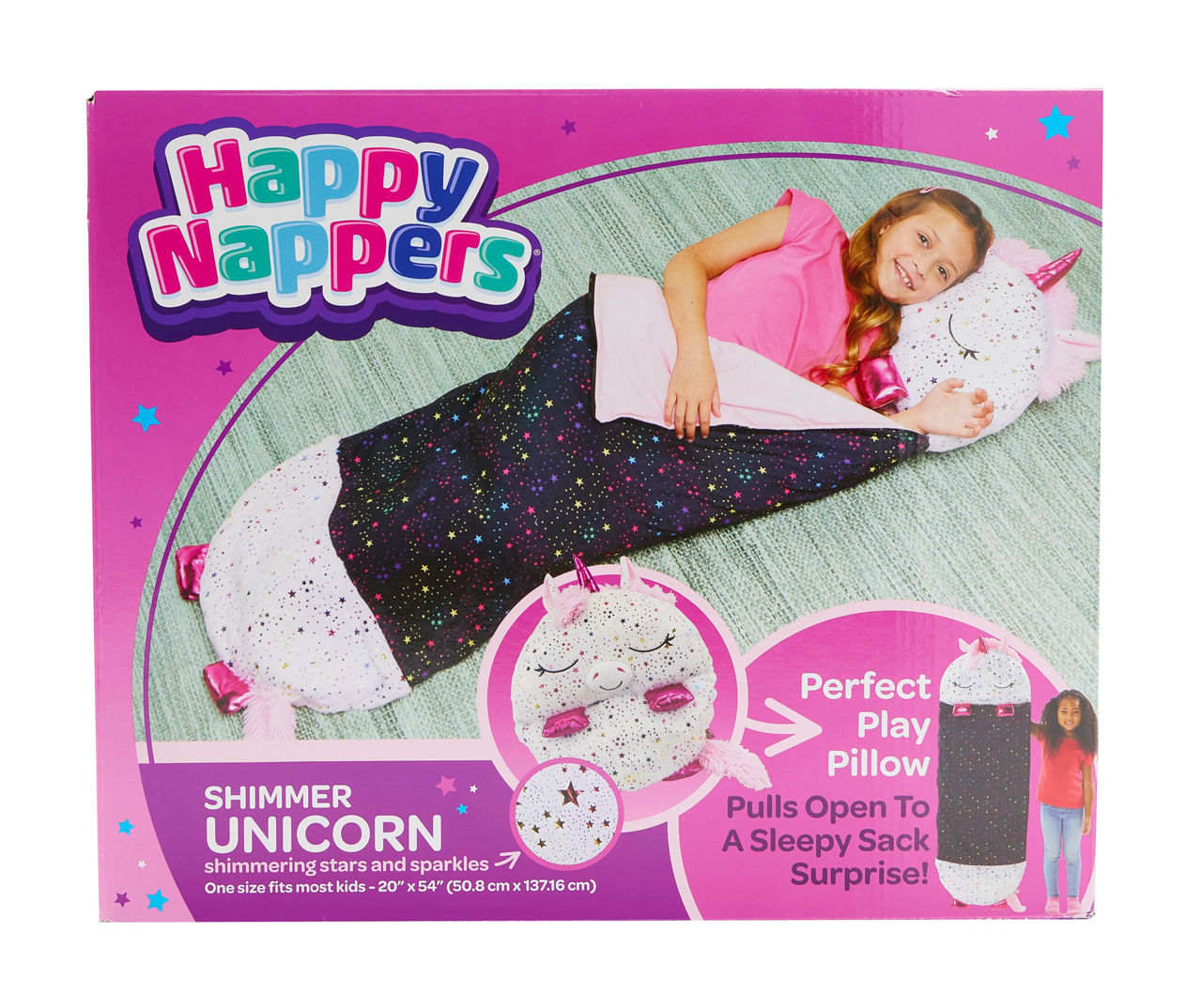 Happy Nappers FluffALuffs White Unicorn Play Pillow, 1 ct - Foods Co.