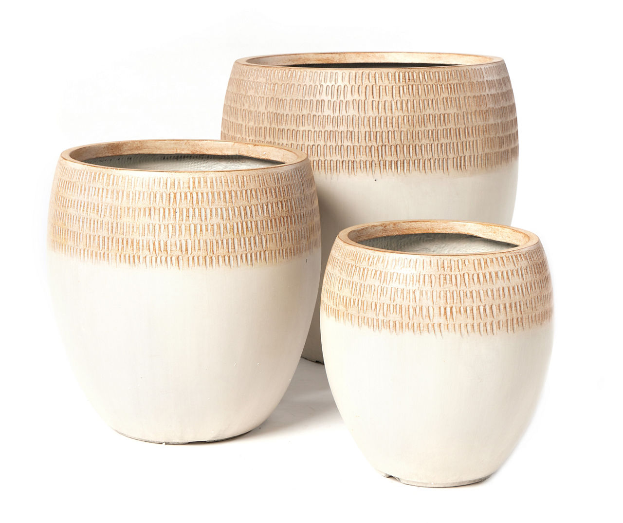 Broyhill Crestfield 3Piece Ceramic Planter Set Big Lots