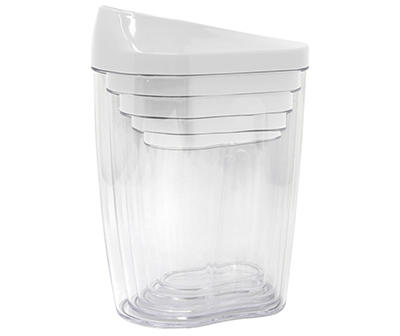White 5-Piece Airtight Food Canister Set