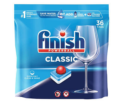 Finish Classic- 36ct - Dishwasher Detergent - Powerball - Dishwashing Tablets - Dish Tabs