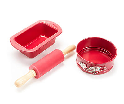 Red 3-Piece Mini Baking Set